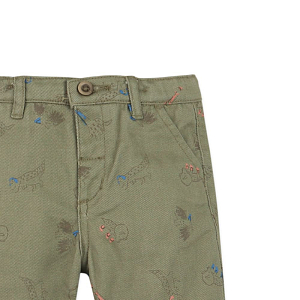 Брюки прямые Gingersnaps " Baby Harry Dino Party", хаки